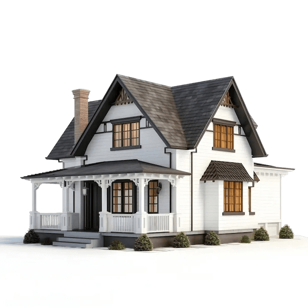 Modern house illustration